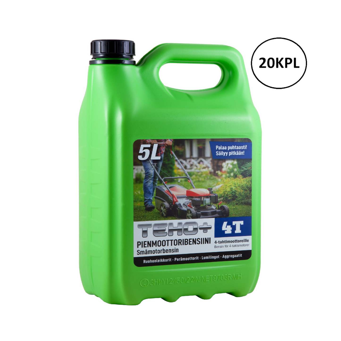 Teho+ Pienmoottoribensiini 4T - kannu 5l x 20kpl