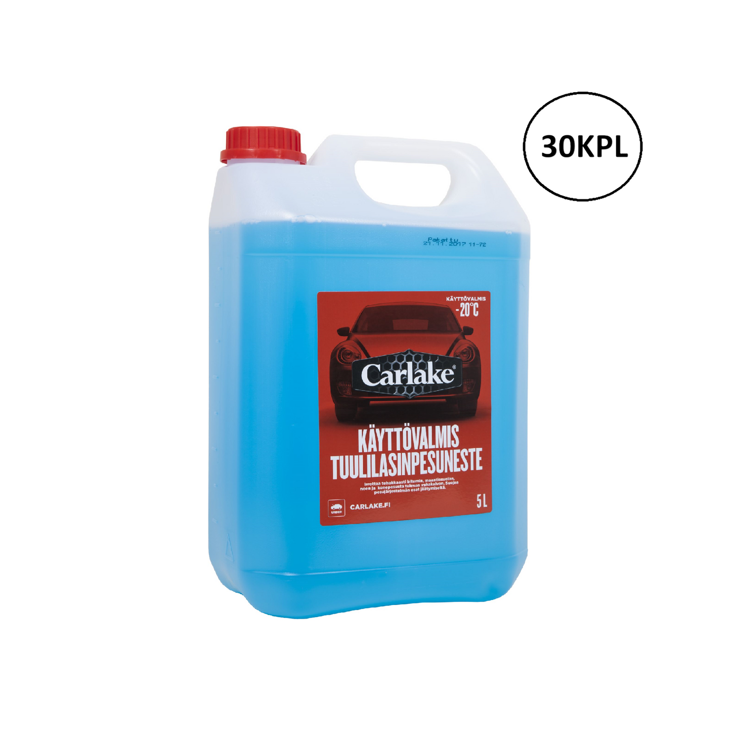 Carlake tuulilasinpesuneste, valmis -20°C - kannu 5l x 30kpl