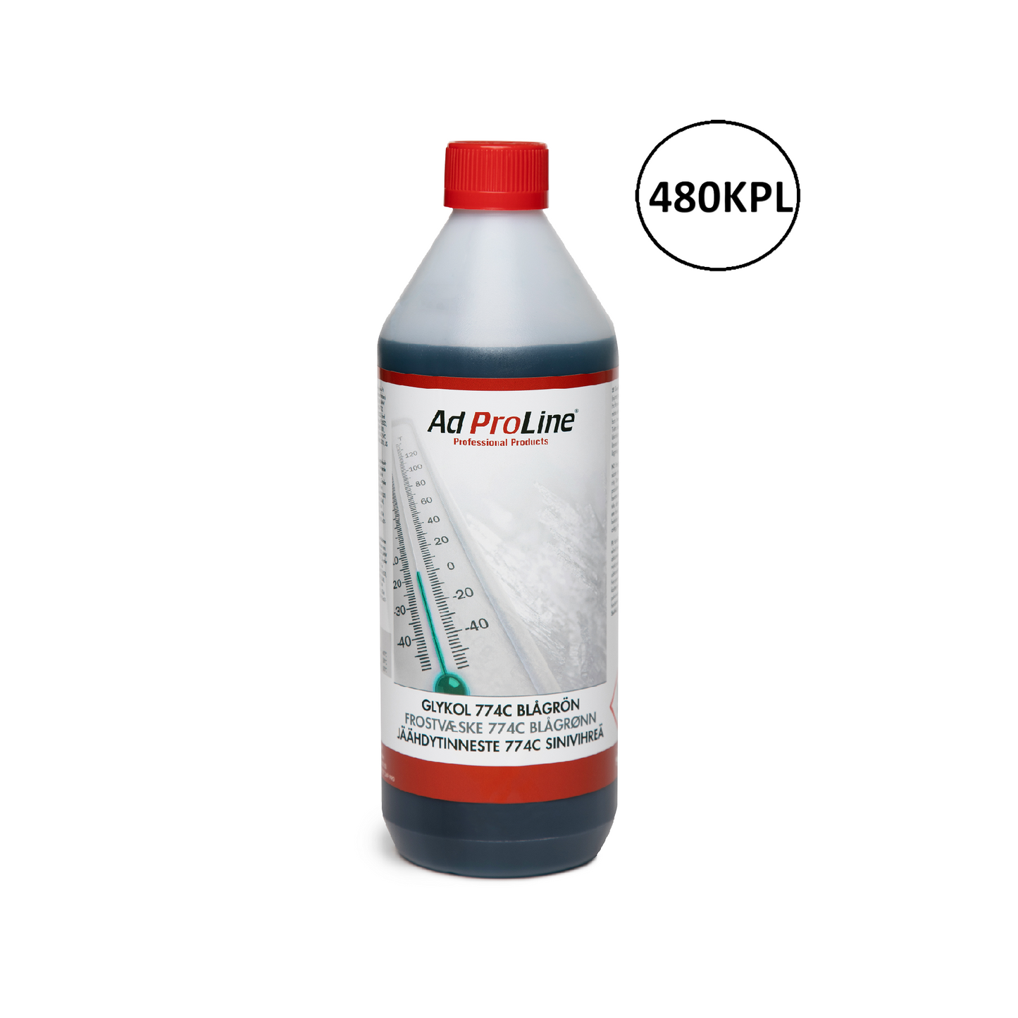 Arom-dekor Jäähdytinneste 774C OEM sinivihreä, tiiviste - pullo 1l x 480kpl