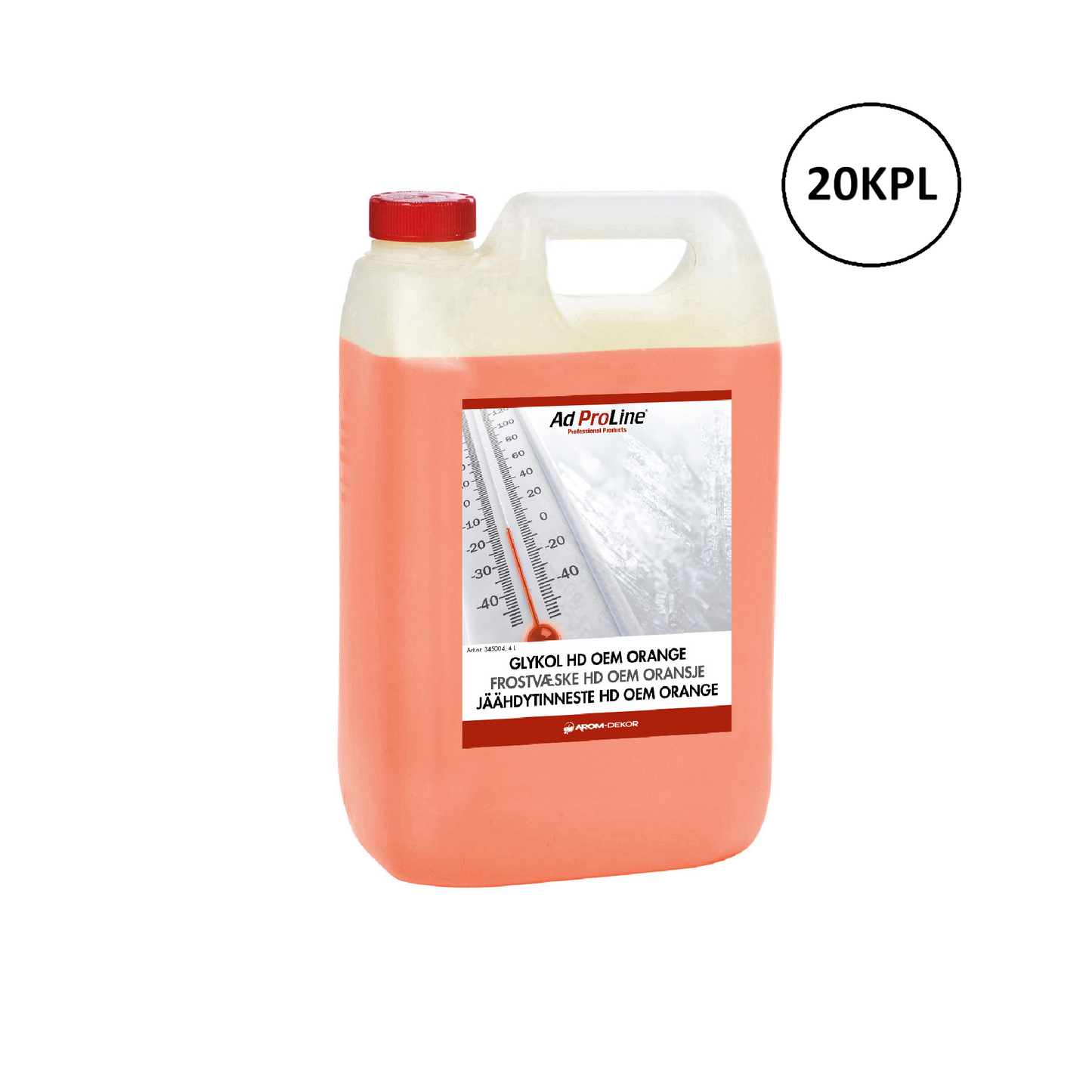 Arom-dekor Jäähdytinneste HD OEM Oranssi, tiiviste - kanisteri 10l x20kpl