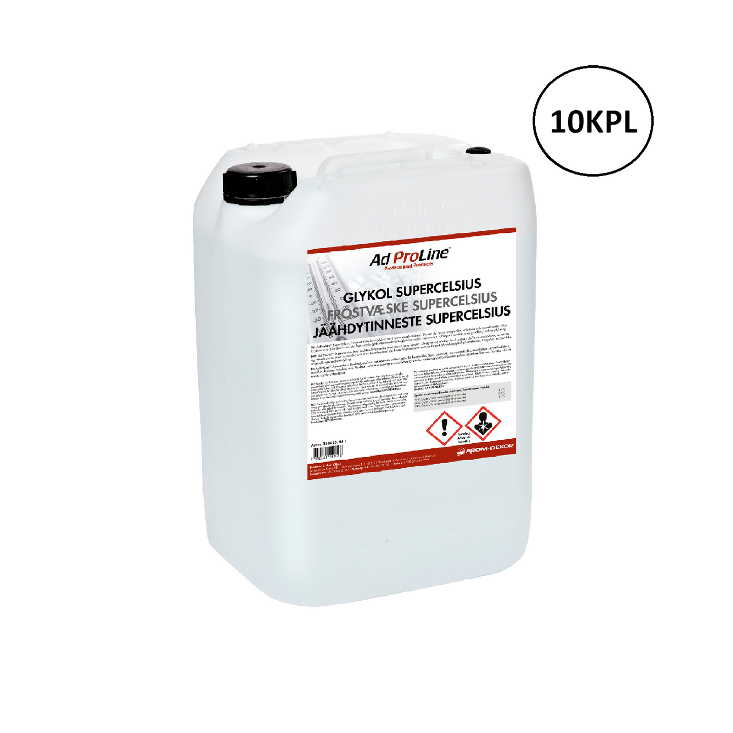Arom-dekor Jäähdytinneste SuperCelcius, tiiviste - kanisteri 25l x 10kpl
