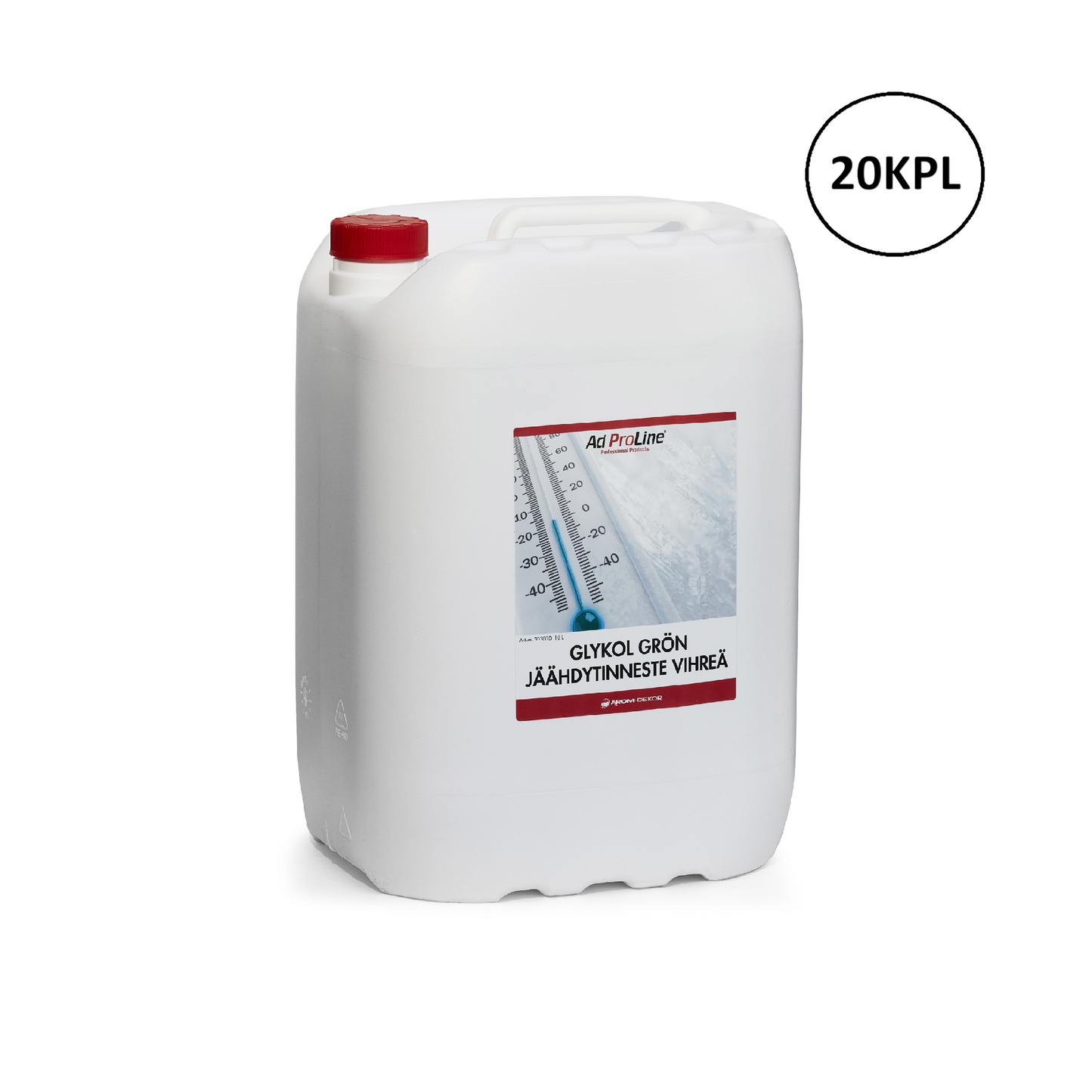 Arom-dekor Jäähdytinneste vihreä, tiiviste - kanisteri 10l x 20kpl