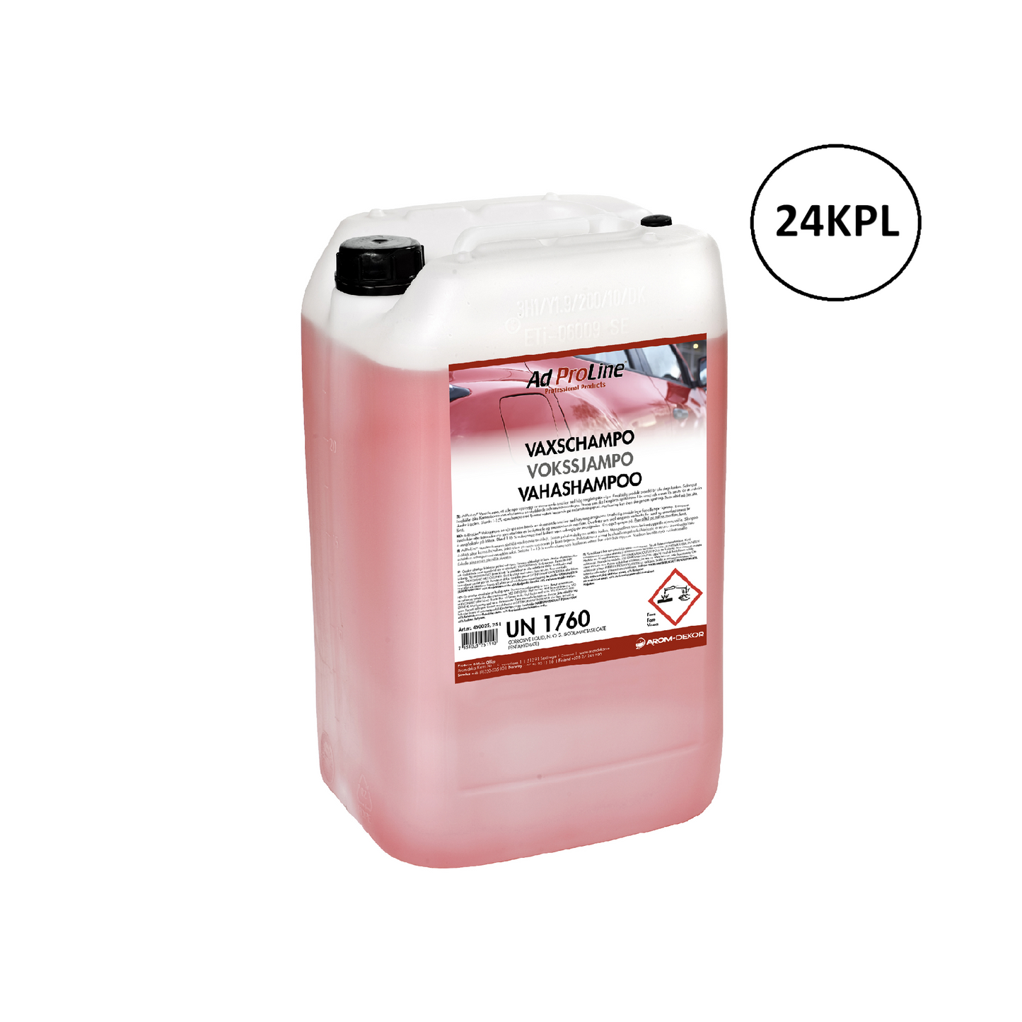 Arom-dekor Vahashampoo - kanisteri 25l x 24kpl