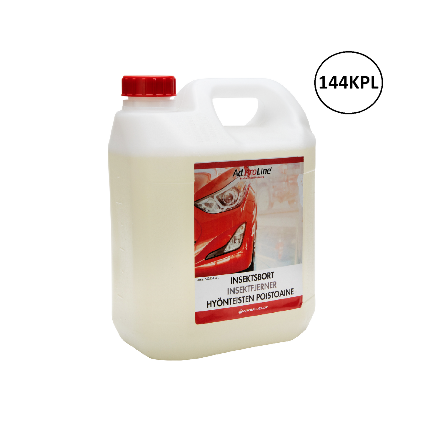 Arom-dekor Hyönteisten poistoaine, tiiviste - kanisteri 4l x 144kpl