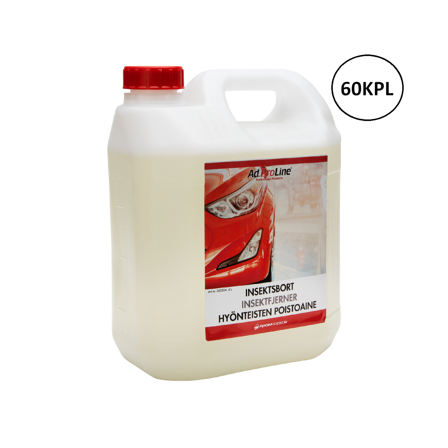 Arom-dekor Hyönteisten poistoaine, tiiviste - kanisteri 4l x 60kpl