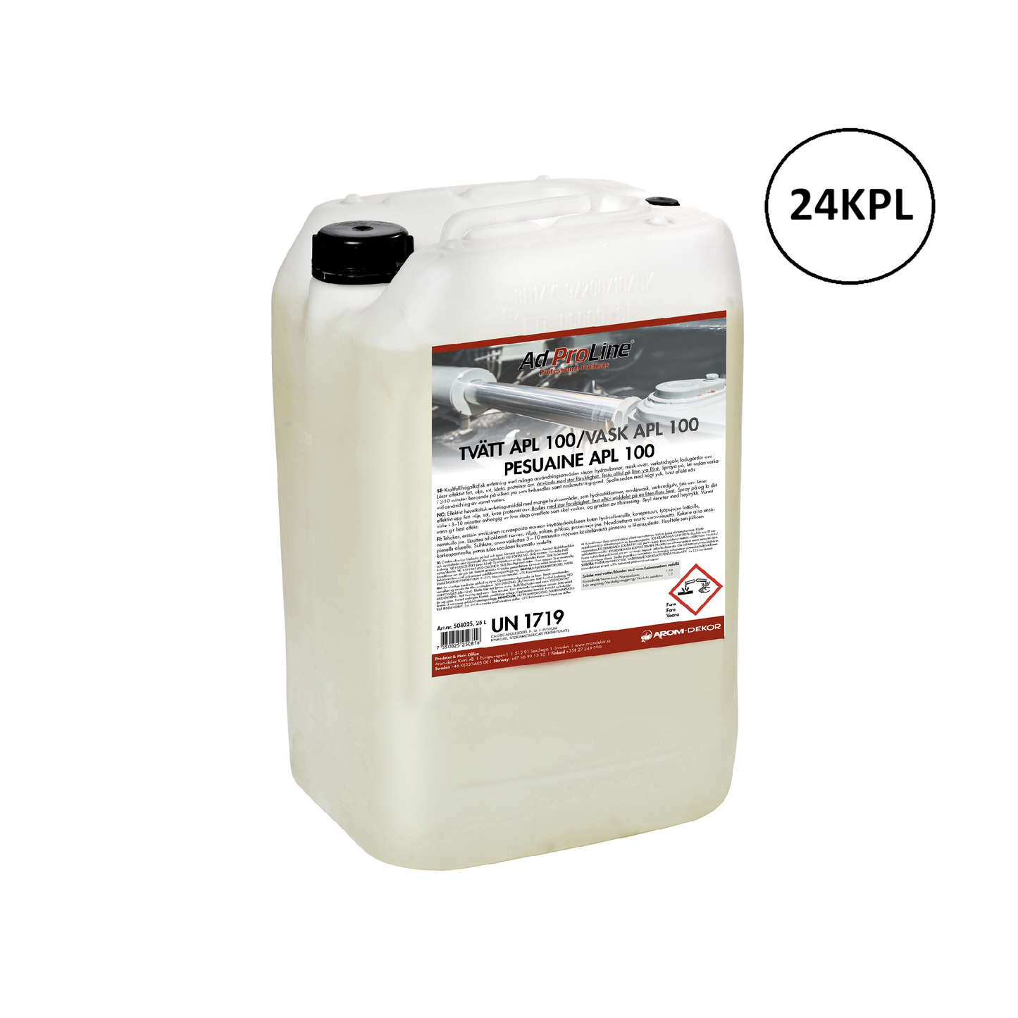 Arom-dekor Pesuaine APL-100 - kanisteri 25l x 24kpl