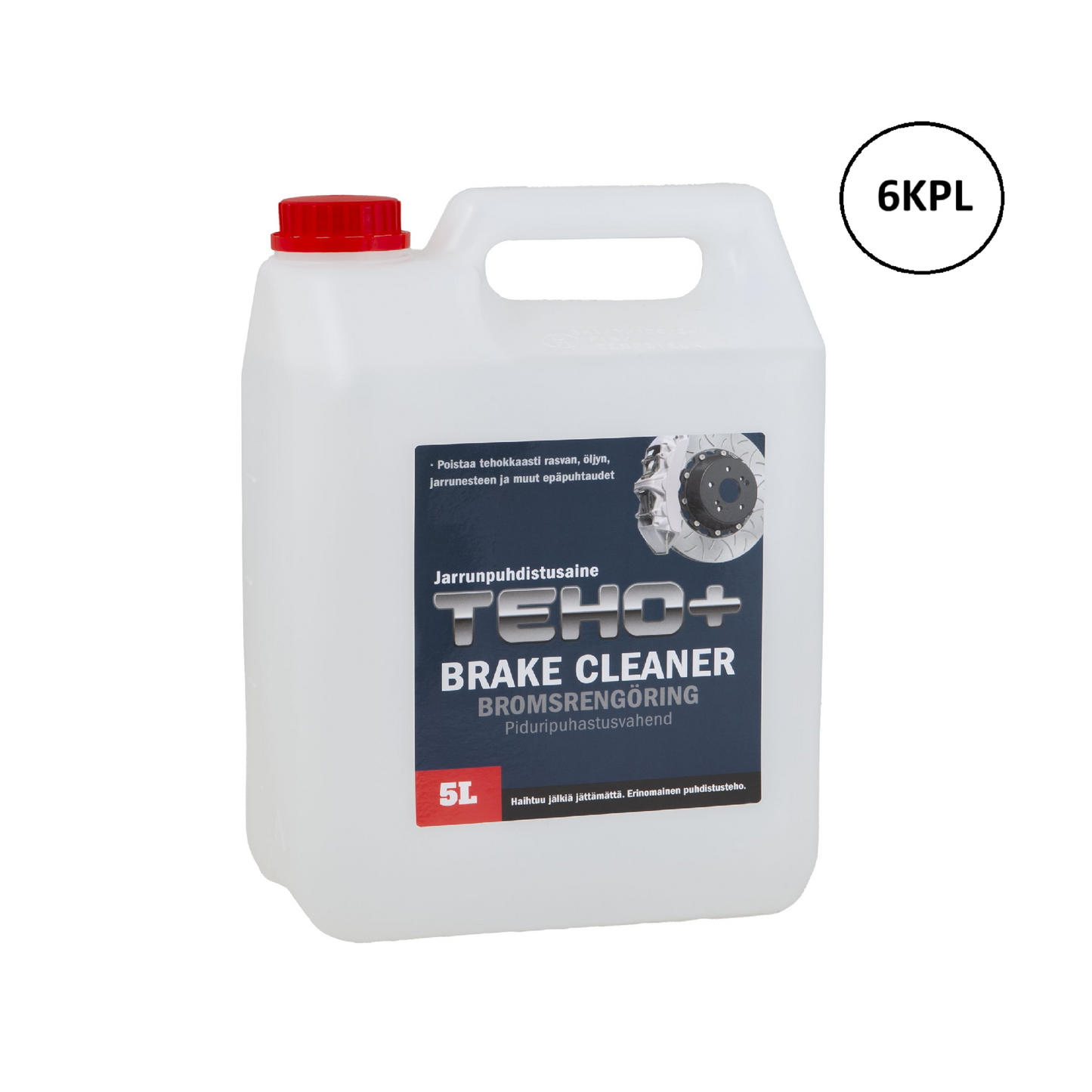 Teho+ Brake Cleaner - kannu 5l x 6kpl