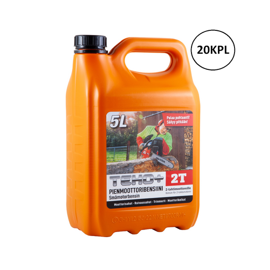 Teho+ Pienmoottoribensiini 2T - kannu 5l x 20kpl
