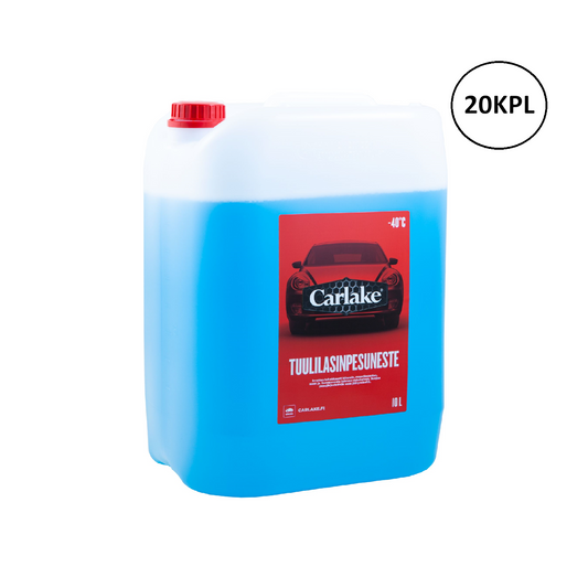 Carlake tuulilasinpesuneste, tiiviste -40°C - kannu 10l x 20kpl
