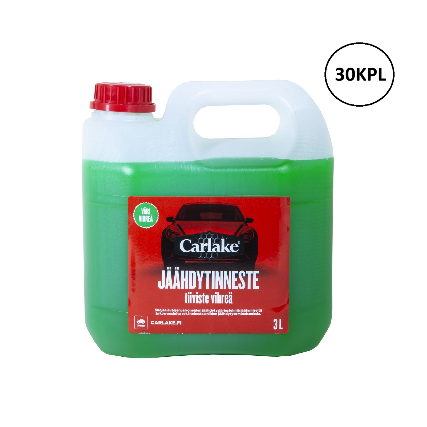Carlake jäähdytinneste vihreä - kannu 3l x30kpl