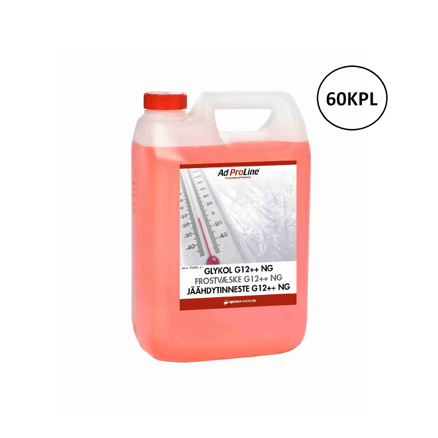 Arom-dekor Jäähdytinneste G12++ NG, tiiviste - kanisteri 10l x 60kpl