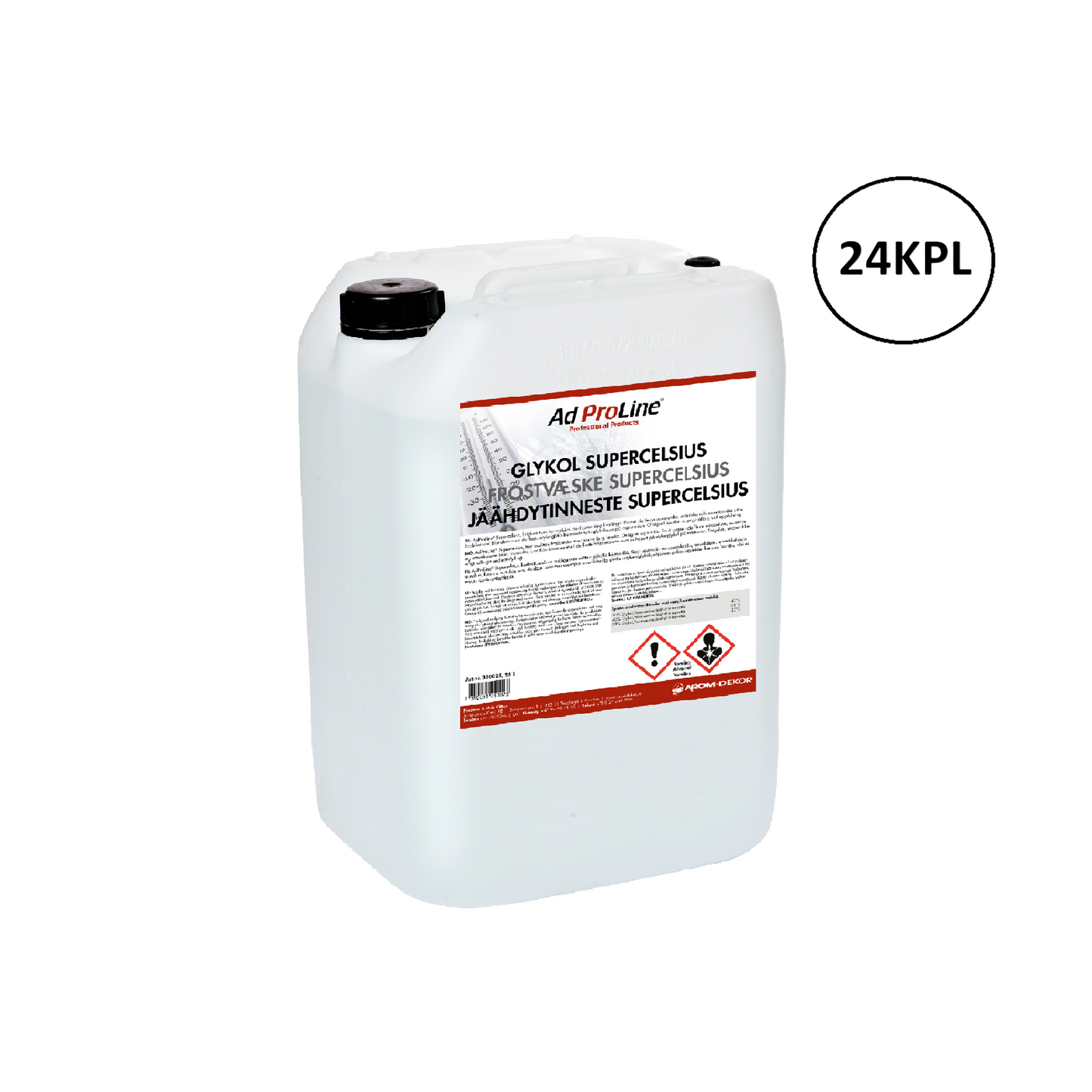 Arom-dekor Jäähdytinneste SuperCelcius, tiiviste - kanisteri 25l x 24kpl