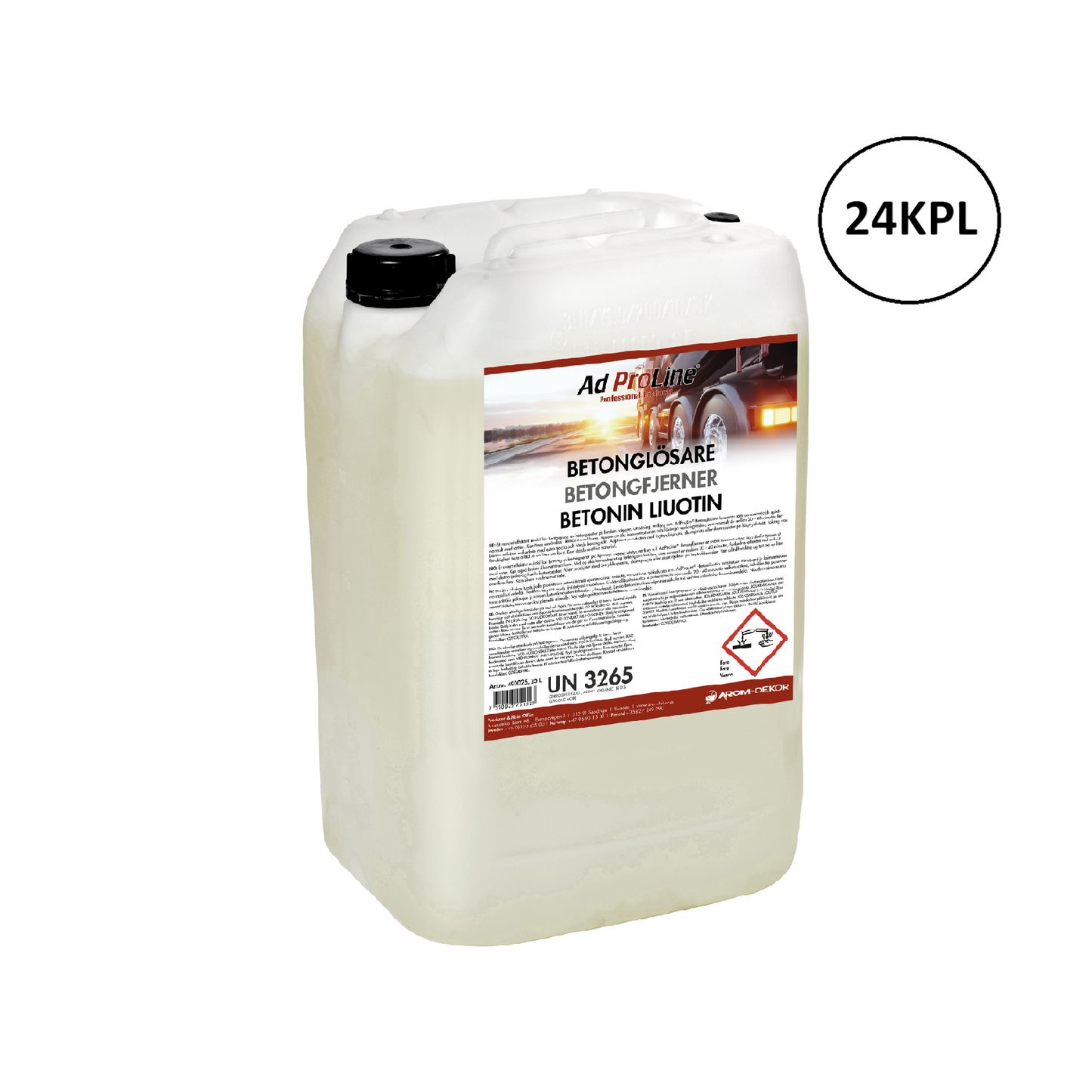 Arom-dekor Betonin liuotin - kanisteri 25l x 24kpl