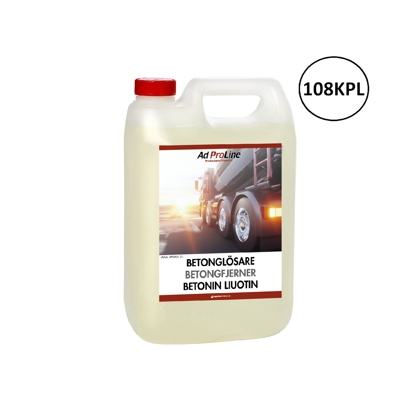 Arom-dekor Betonin liuotin - kanisteri 5l x 108kpl