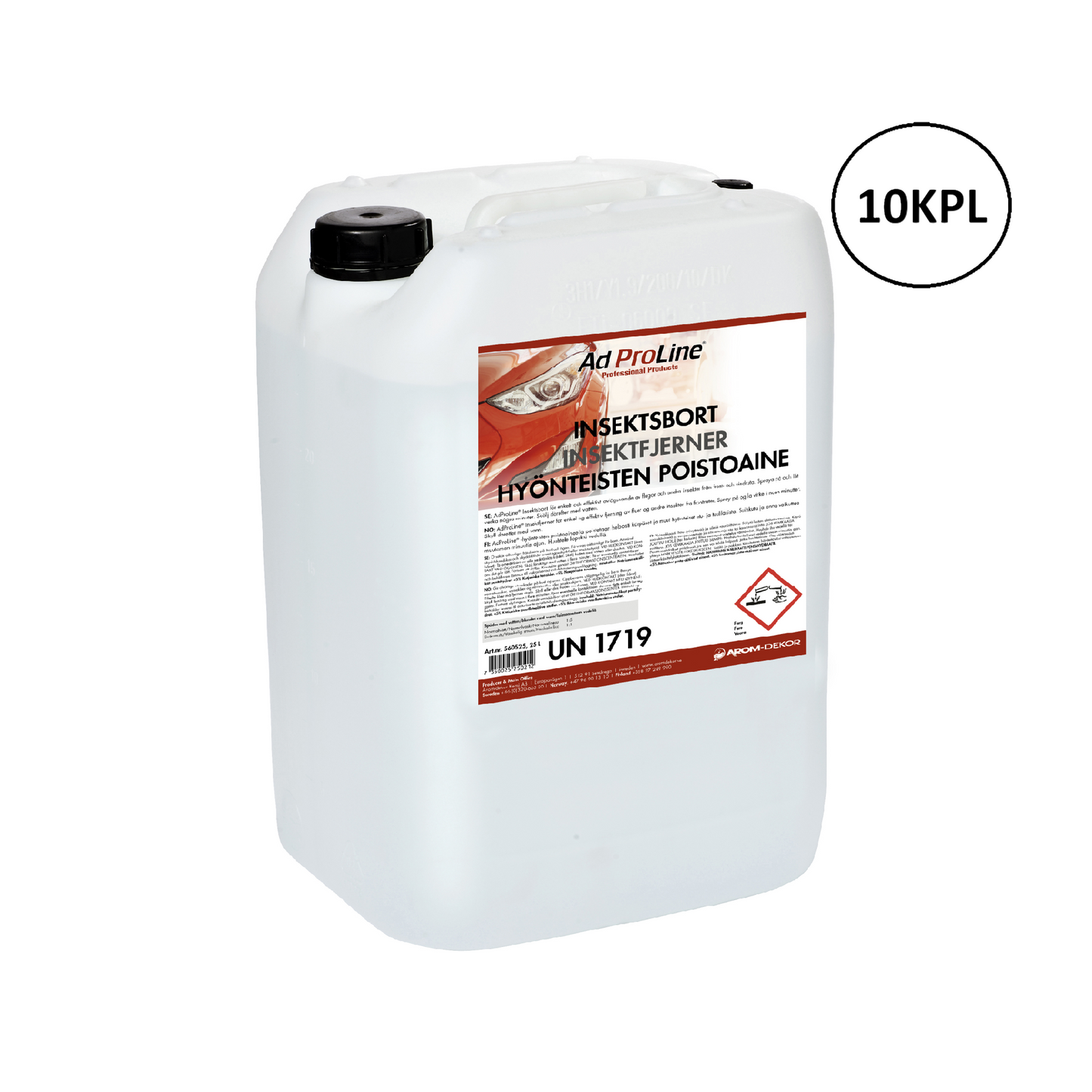 Arom-dekor Hyönteisten poistoaine, tiiviste - kanisteri 25l x 10kpl