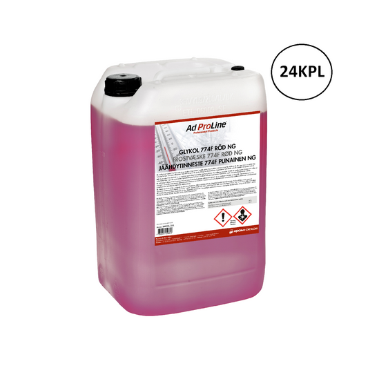 Arom-dekor Jäähdytinneste 774F punainen NG, tiiviste - kanisteri 25l x 24kpl