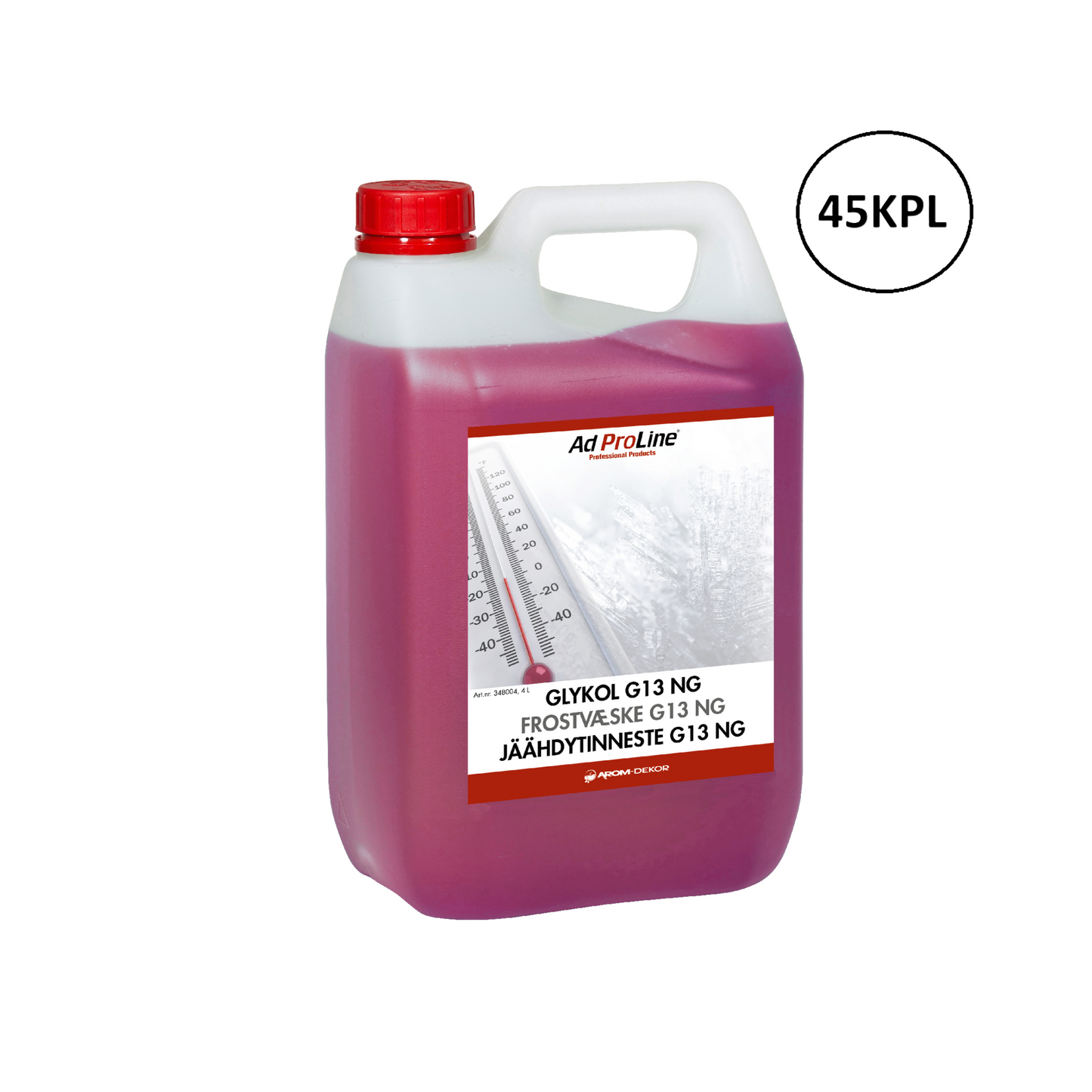 Arom-dekor Jäähdytinneste G13 NG, tiiviste - kanisteri 4l x 45kpl