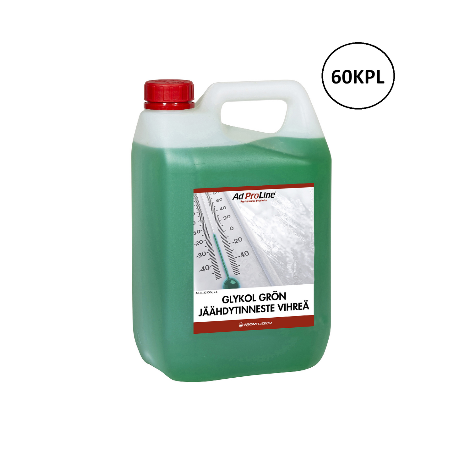 Arom-dekor Jäähdytinneste vihreä, tiiviste - kanisteri 4l x 60kpl