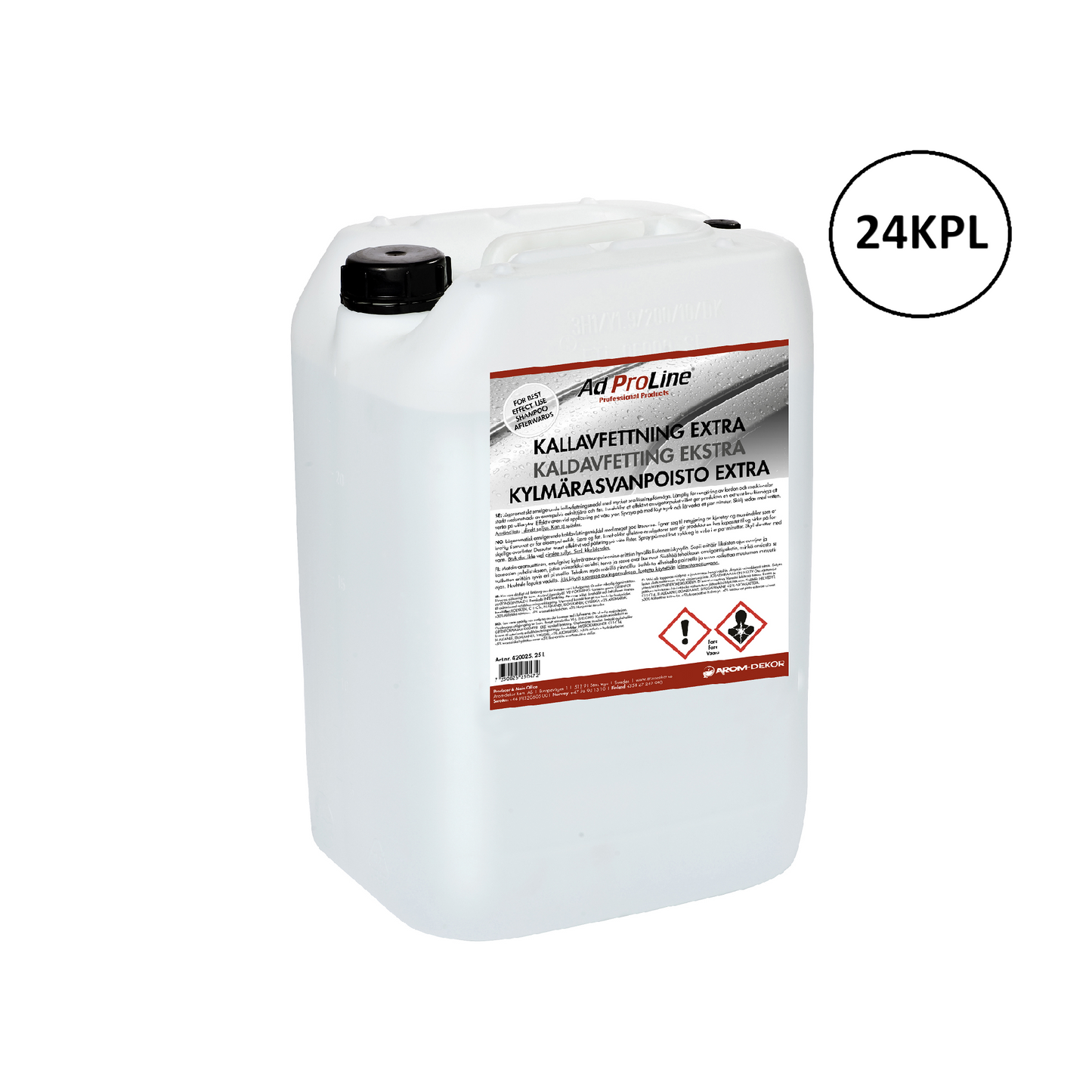 Arom-dekor Kylmärasvanpoistoaine Extra - kanisteri 25l x 24kpl